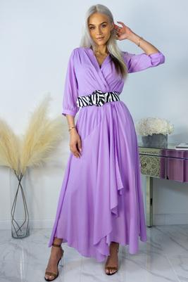 Lilac wrap maxi dress Rihanna