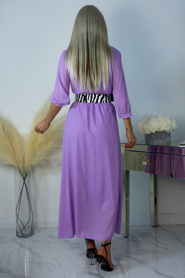Lilac wrap maxi dress Rihanna