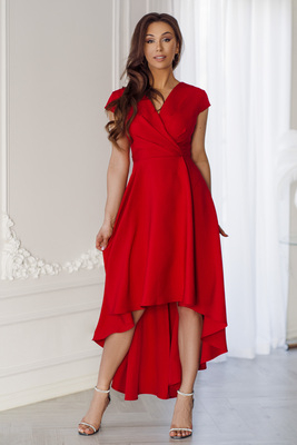 Punane asümmeetriline kleit Destiny