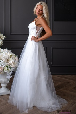 White tulle wedding dress Maddy