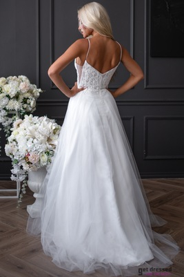 White tulle wedding dress Maddy
