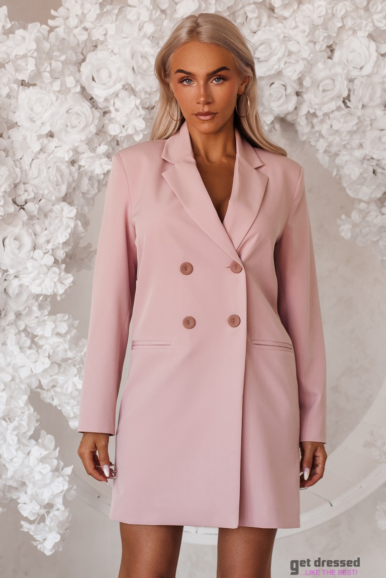 Heleroosa pruunika vööga bleiserkleit