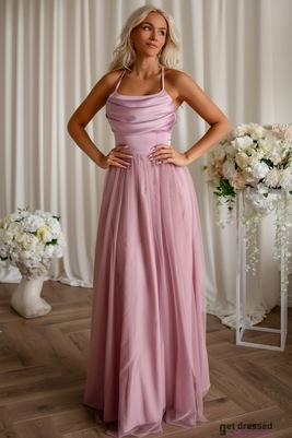 Heleroosa õhtukleit Merli