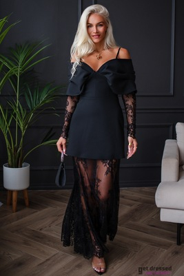 Must kleit koos seelikuga