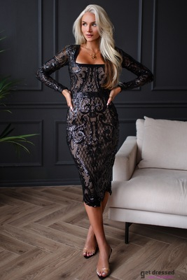 Black sequin dress Rolanda