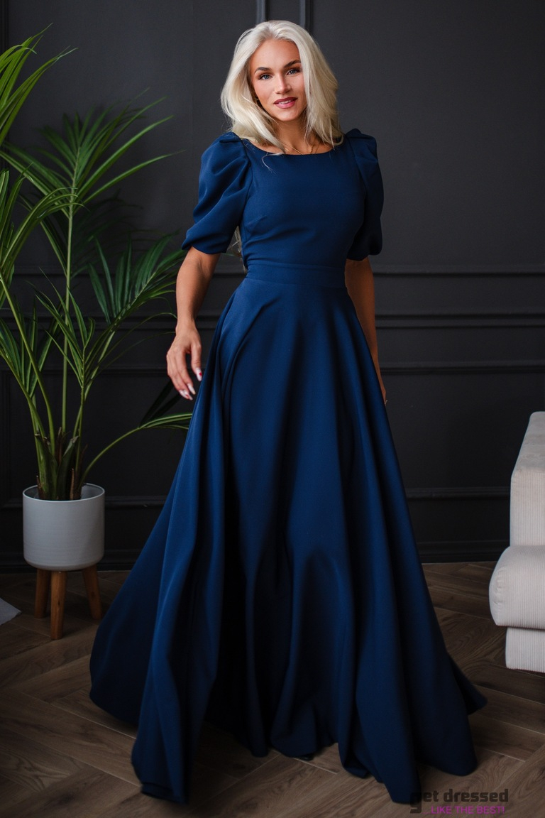 Navy blue maxi dress Deborah