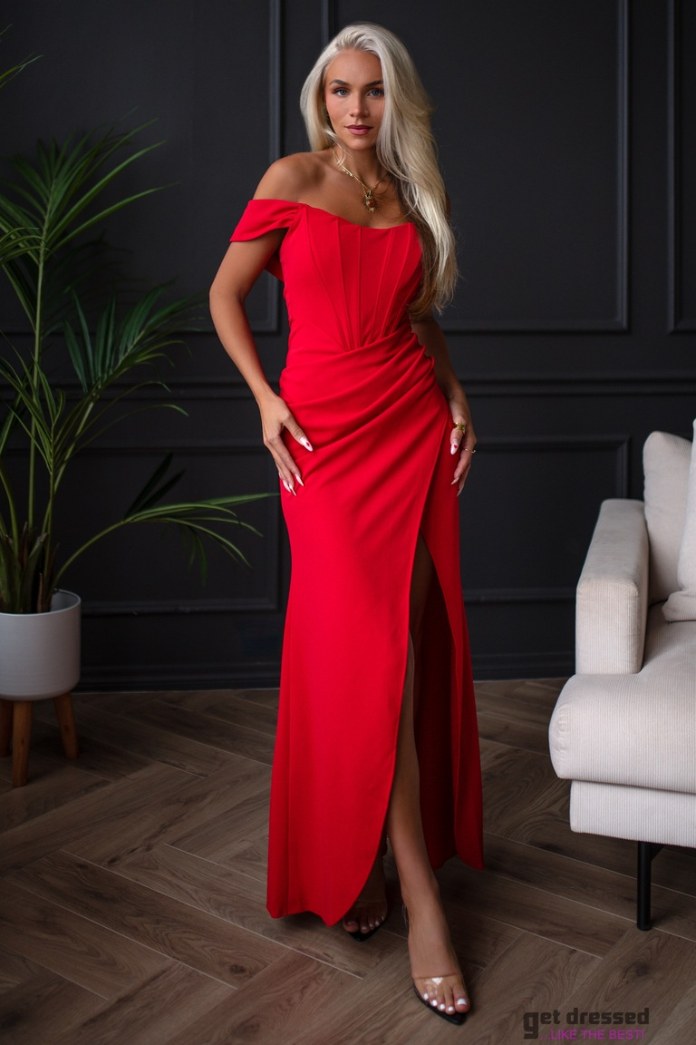 Red evening dress Alice