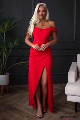 Red evening dress Alice