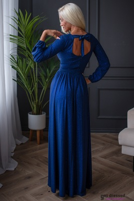 Navy blue glitter maxi dress Julianne