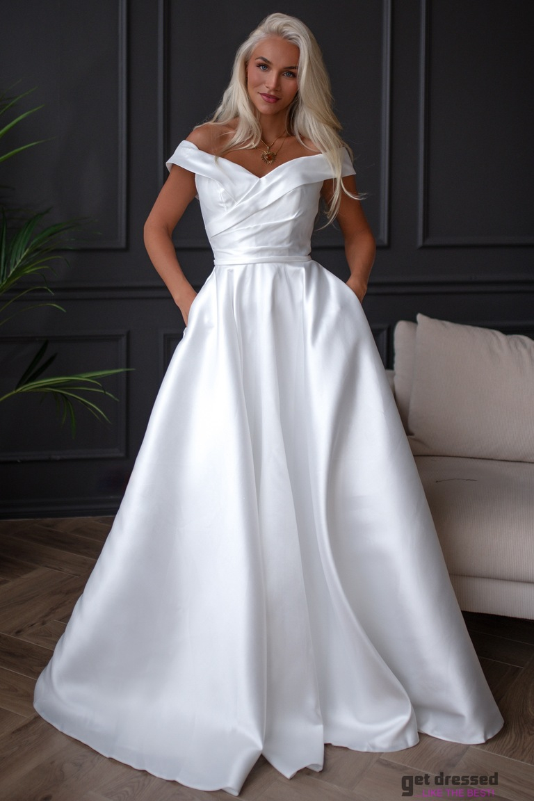 Valge pulmakleit Milena