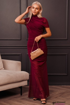 Burgundy evening dress Judy