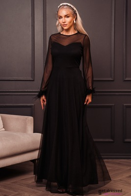 Must õhtukleit Mindy, suured suurused