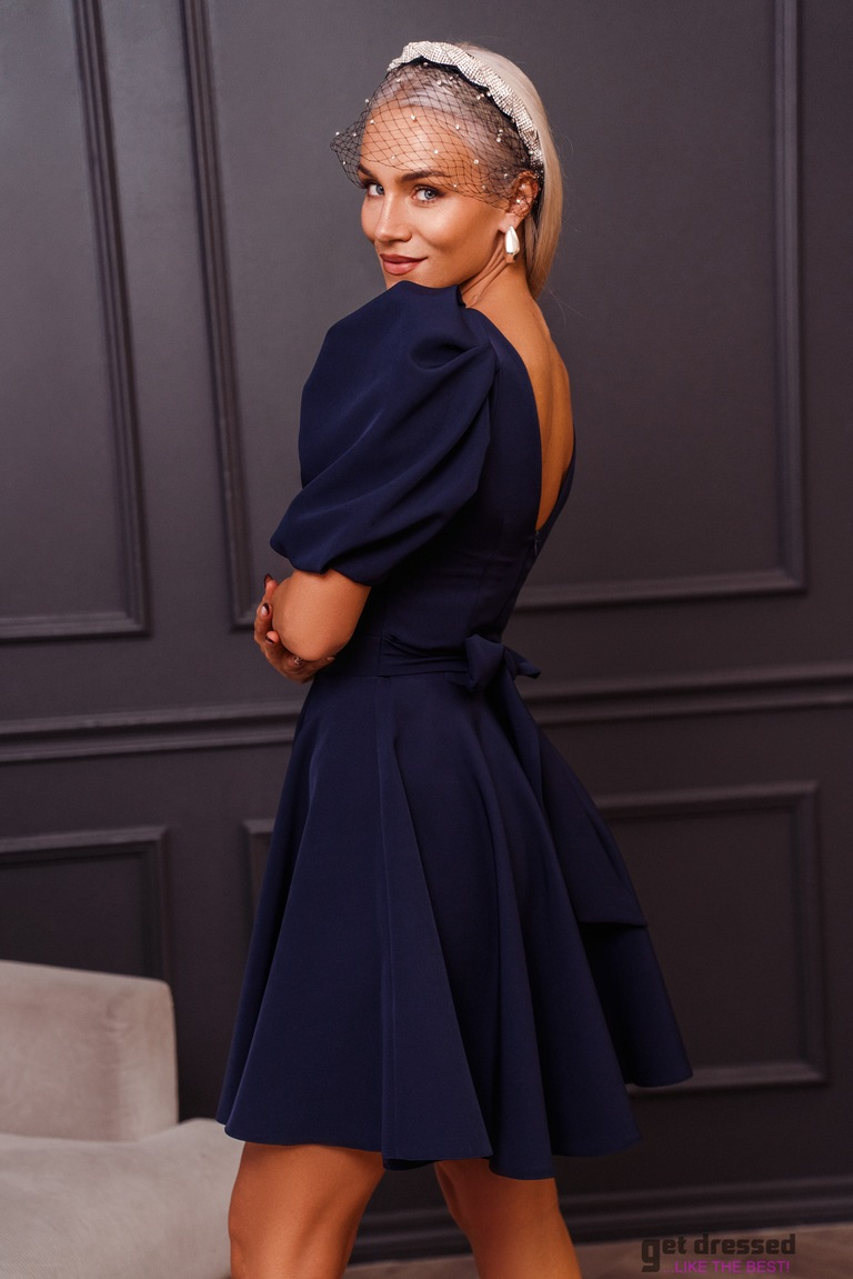 Tumesinine lõpukleit Deborah mini 