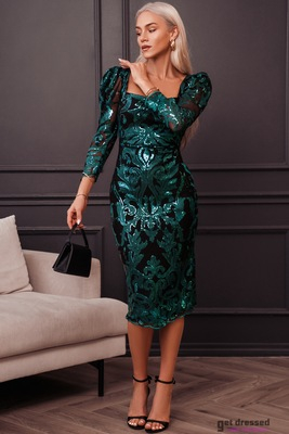 Green sequin dress Rosa