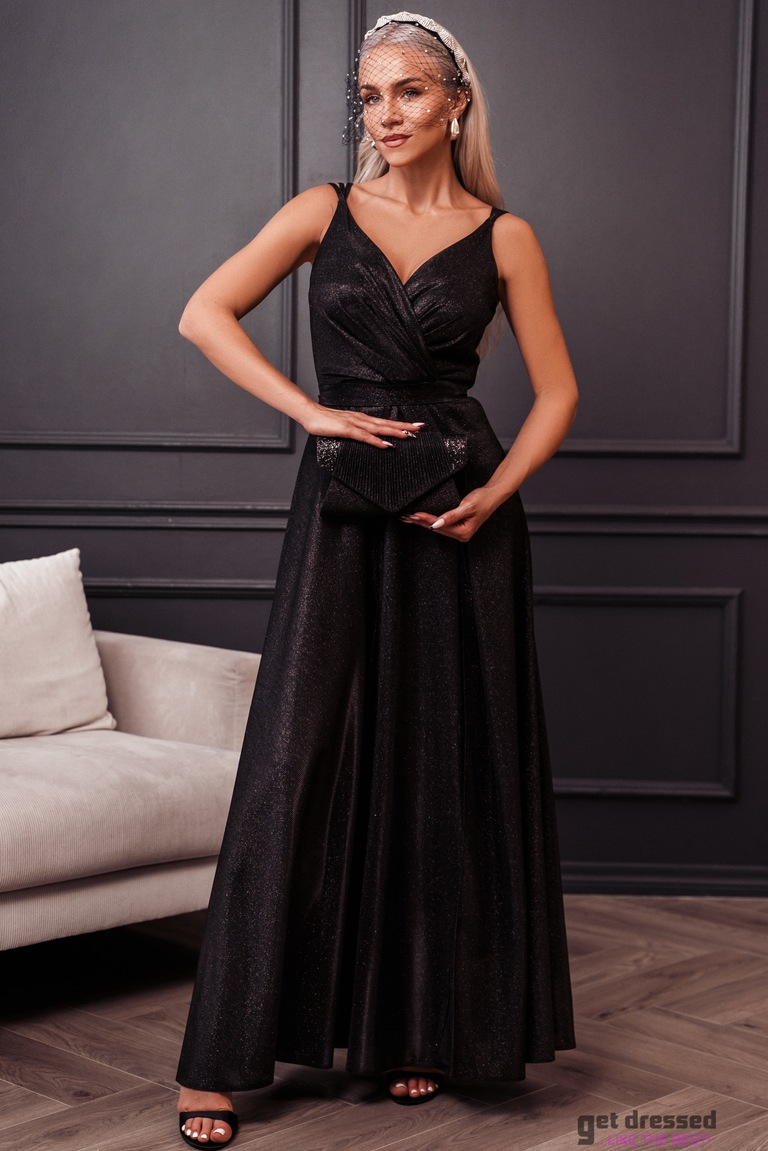 Black sparkling maxi dress Valencia