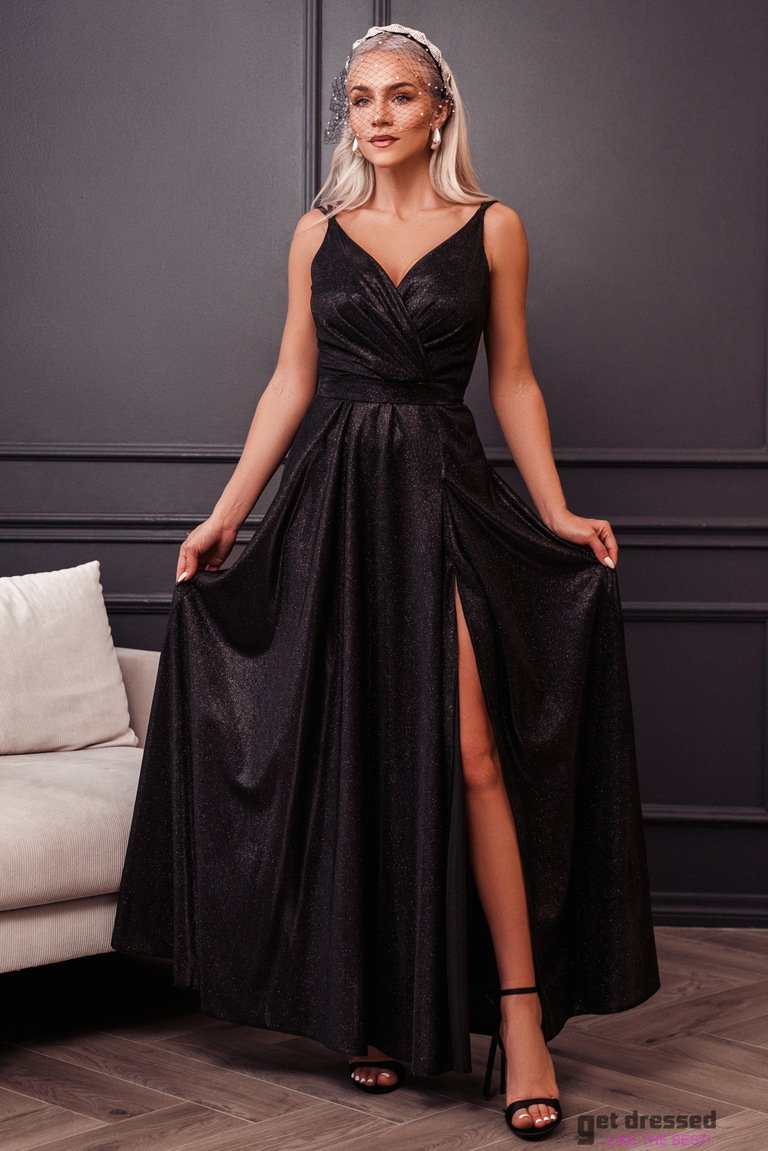 Black sparkling maxi dress Valencia