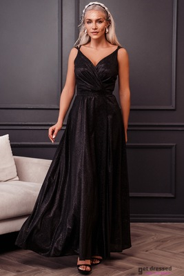 Black sparkling maxi dress Valencia