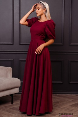 Burgundy red maxi dress Deborah