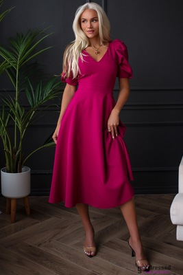 Magenta midi dress Deborah