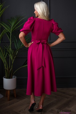 Magenta midi dress Deborah