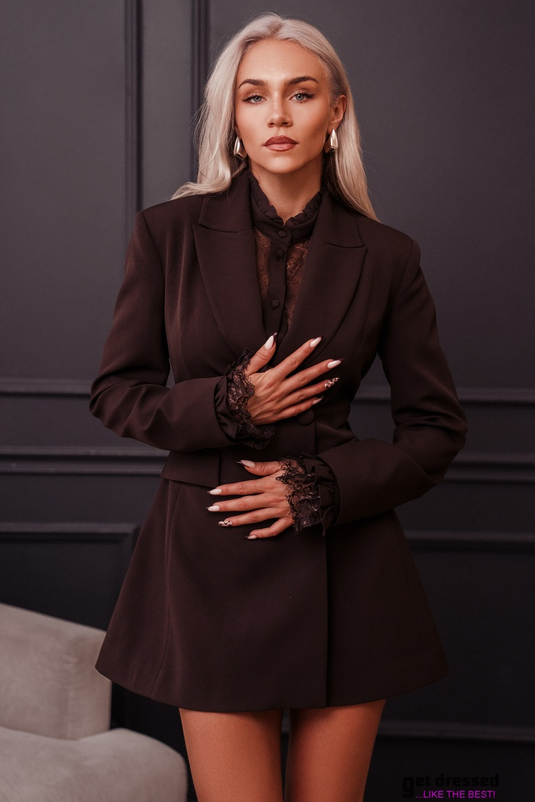 Brown blazer dress Minny