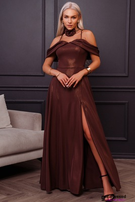 Brown evening dress Silla
