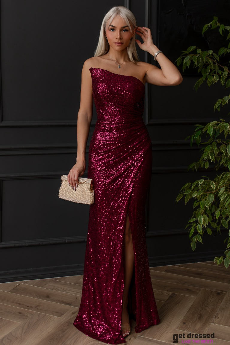 Burgundy Red Maxi Dress Greteliis 