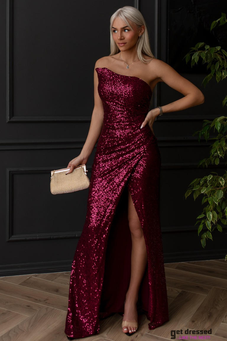 Burgundy Red Maxi Dress Greteliis 