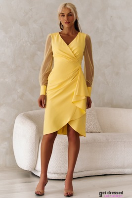Midikleit Samantha – Kollane