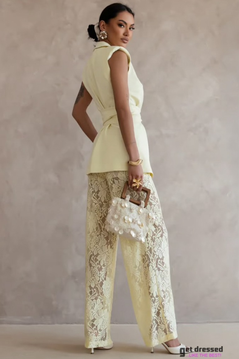 Yellow Trouser Suit Mammu