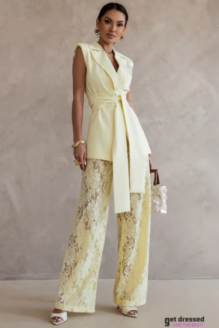 Yellow Trouser Suit Mammu