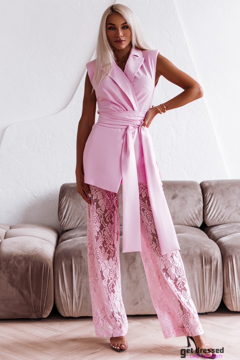 Light Pink Trouser Suit Mammu