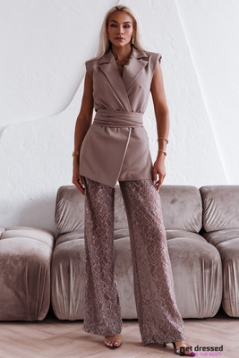 Taupe Trouser Suit Mammu
