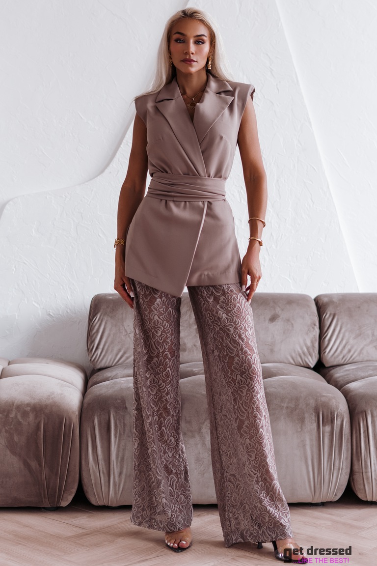 Taupe Trouser Suit Mammu