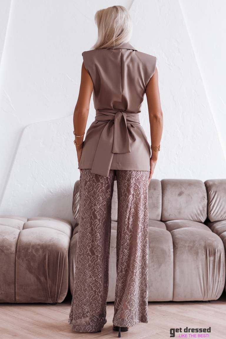 Taupe Trouser Suit Mammu