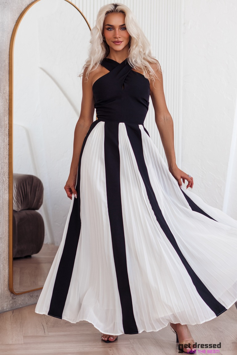 Maksikleit Esther – Must/valge