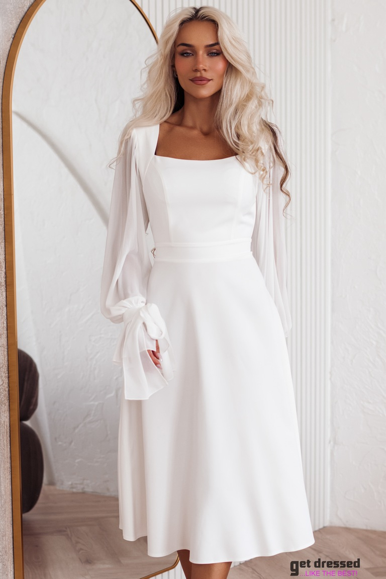 Midikleit Roosi – Valge