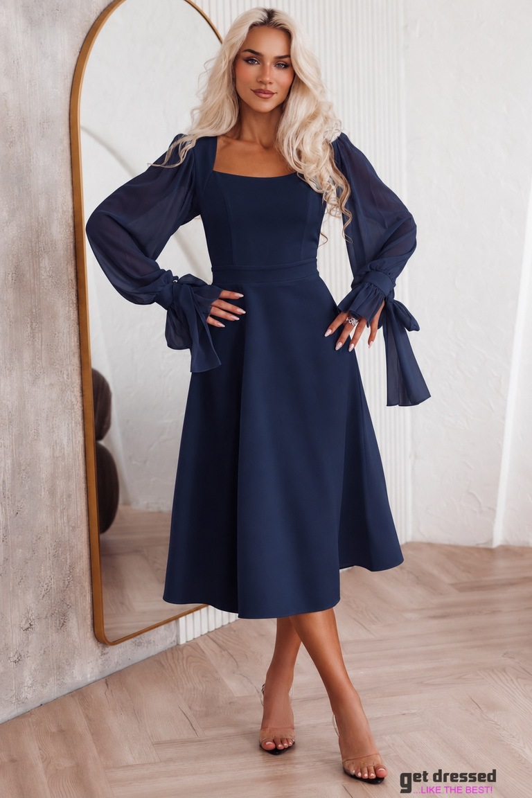 Midikleit Roosi – Tumesinine