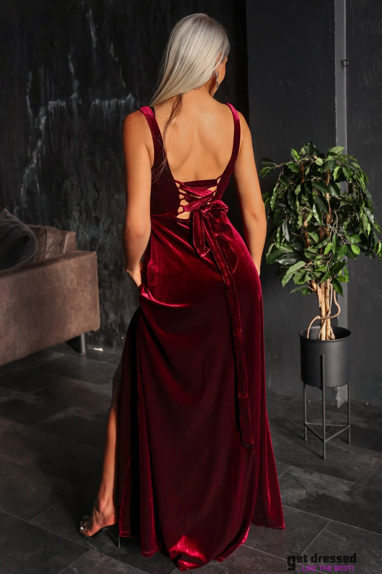 Maxi Dress Kim – Burgundy