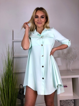 Mündiroheline A-lõikeline shirt-dress