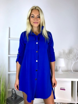 Sinine a-lõikeline shirt-dress