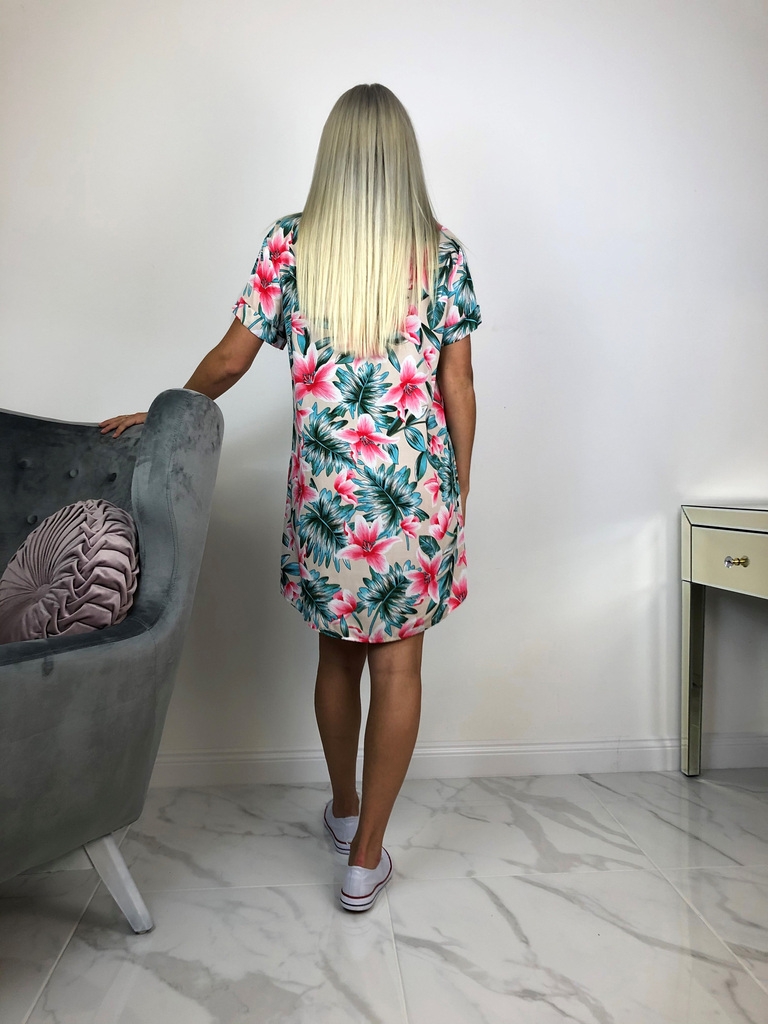 Liiliamustriga õhuline särk-kleit